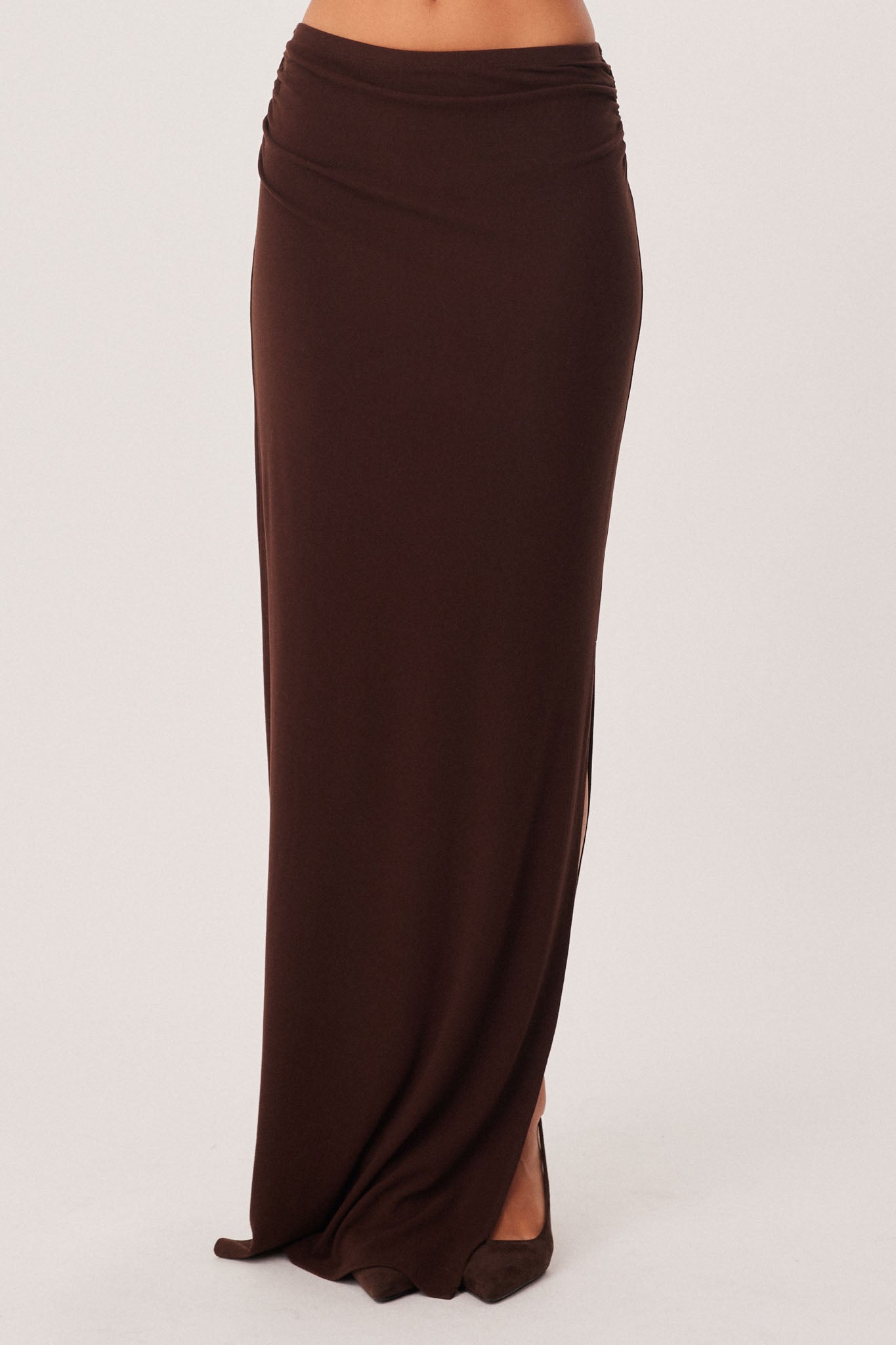 SNDYS AINARA MAXI SKIRT (Chocolate)