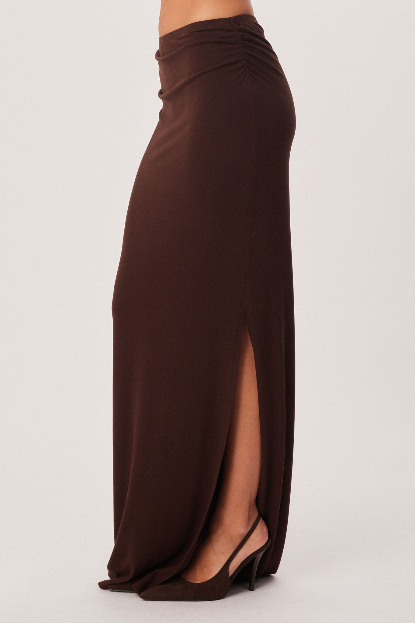 SNDYS AINARA MAXI SKIRT (Chocolate)