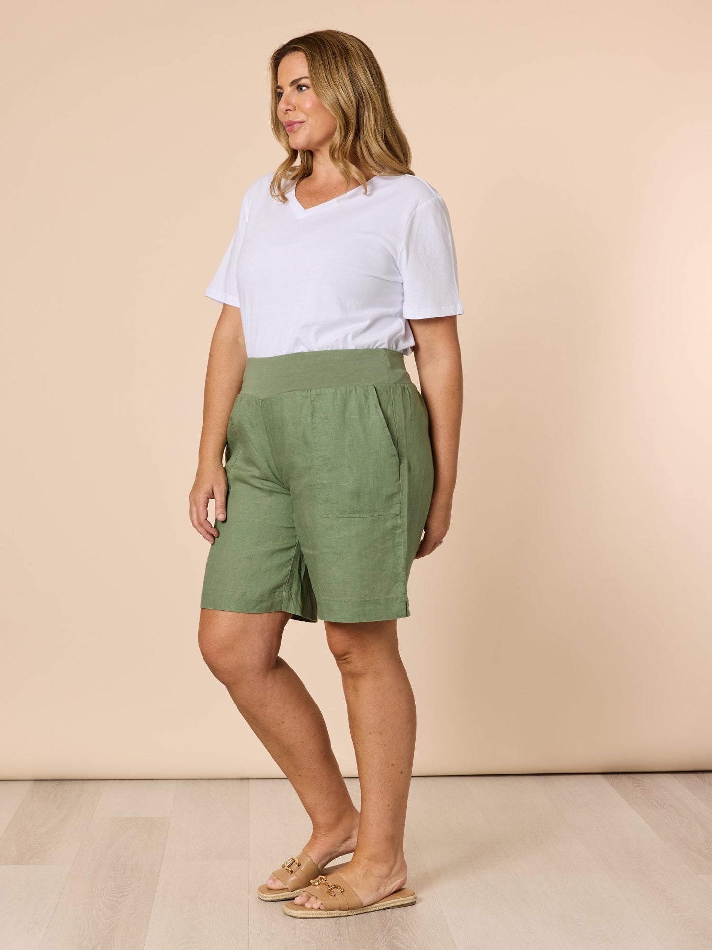 Gordon Smith Jordan Linen Short (Khaki)