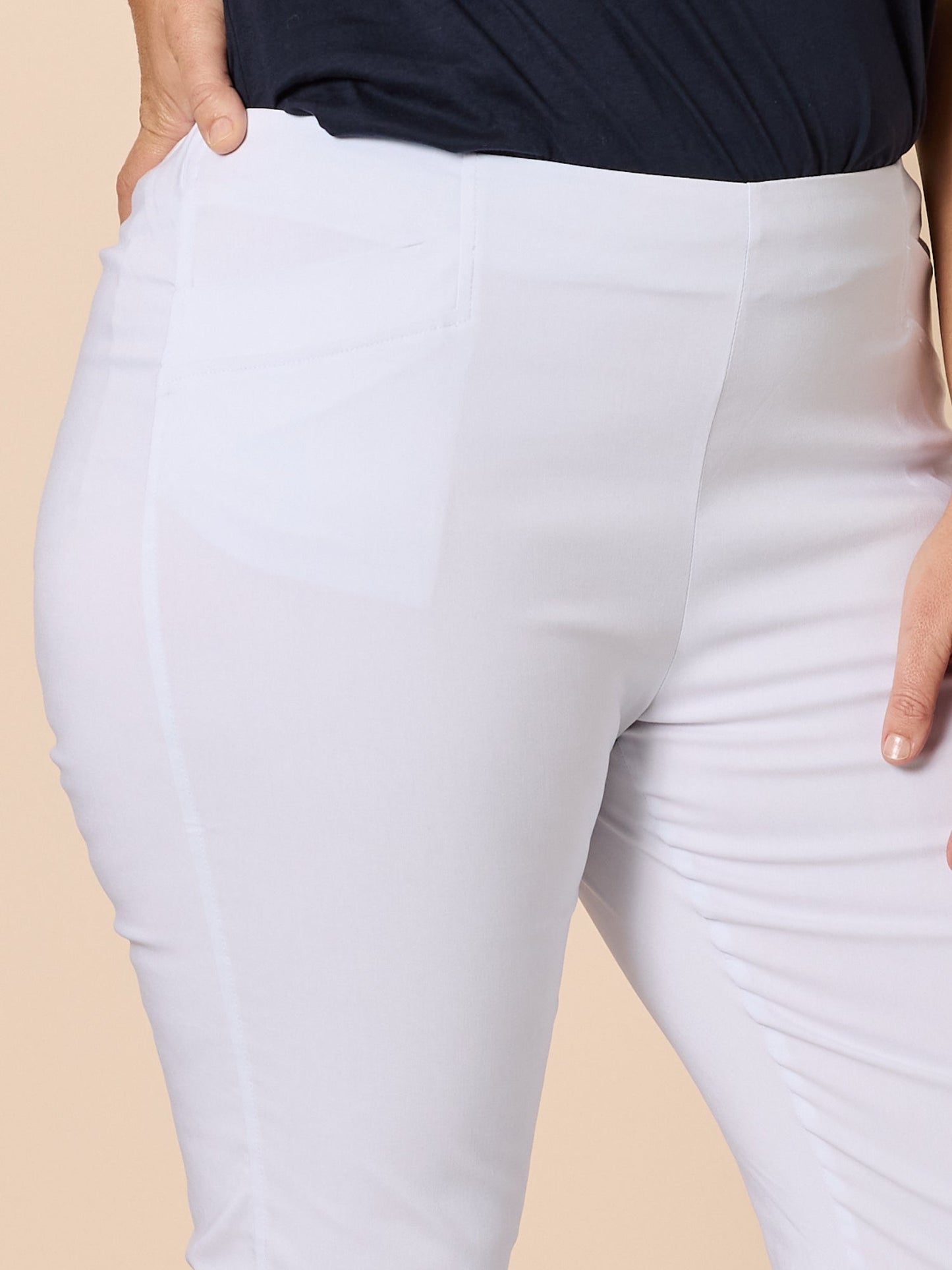 Threadz Zara Stretch Pant (White)