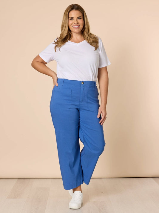 Threadz Marine Wide Leg Pant (Blue)