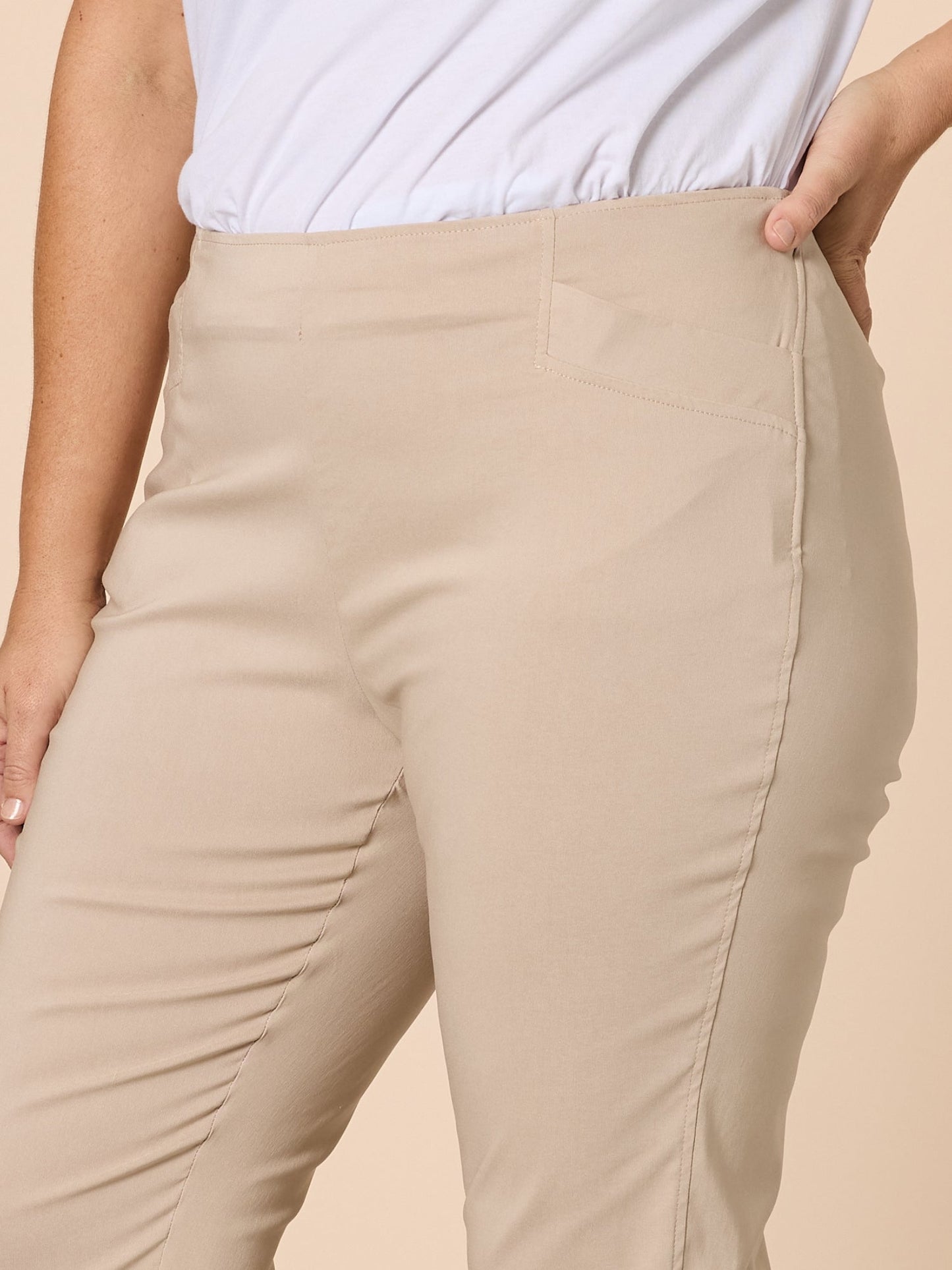 Threadz Zara Stretch Pant (Natural)