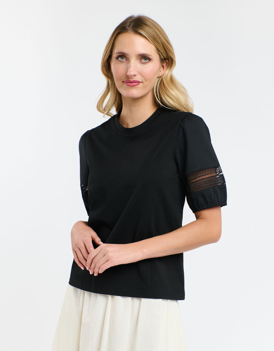 365 Days Alex Cotton Sleeve Tee (Black)