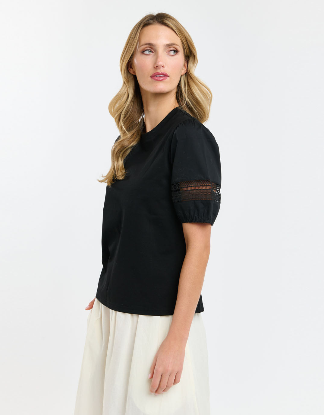 365 Days Alex Cotton Sleeve Tee (Black)