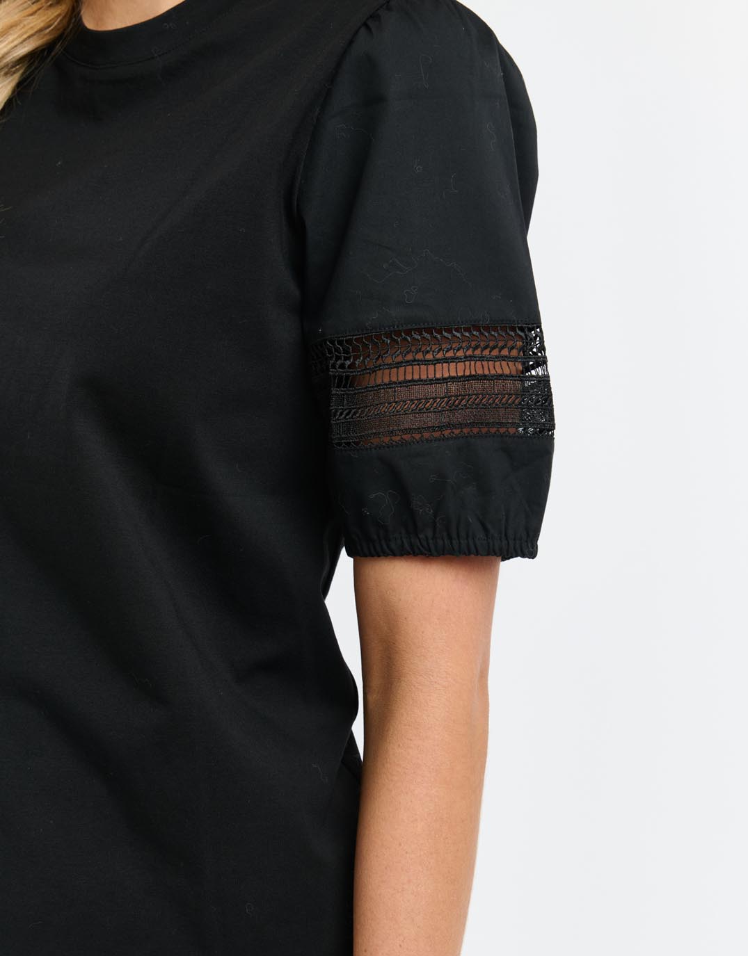 365 Days Alex Cotton Sleeve Tee (Black)