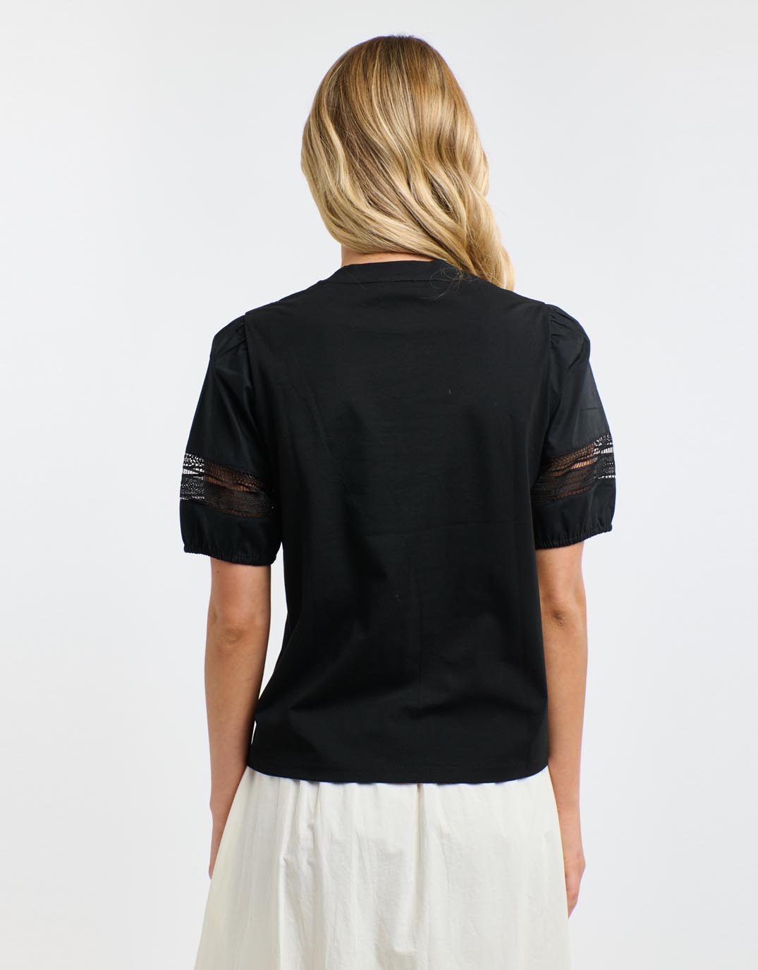 365 Days Alex Cotton Sleeve Tee (Black)