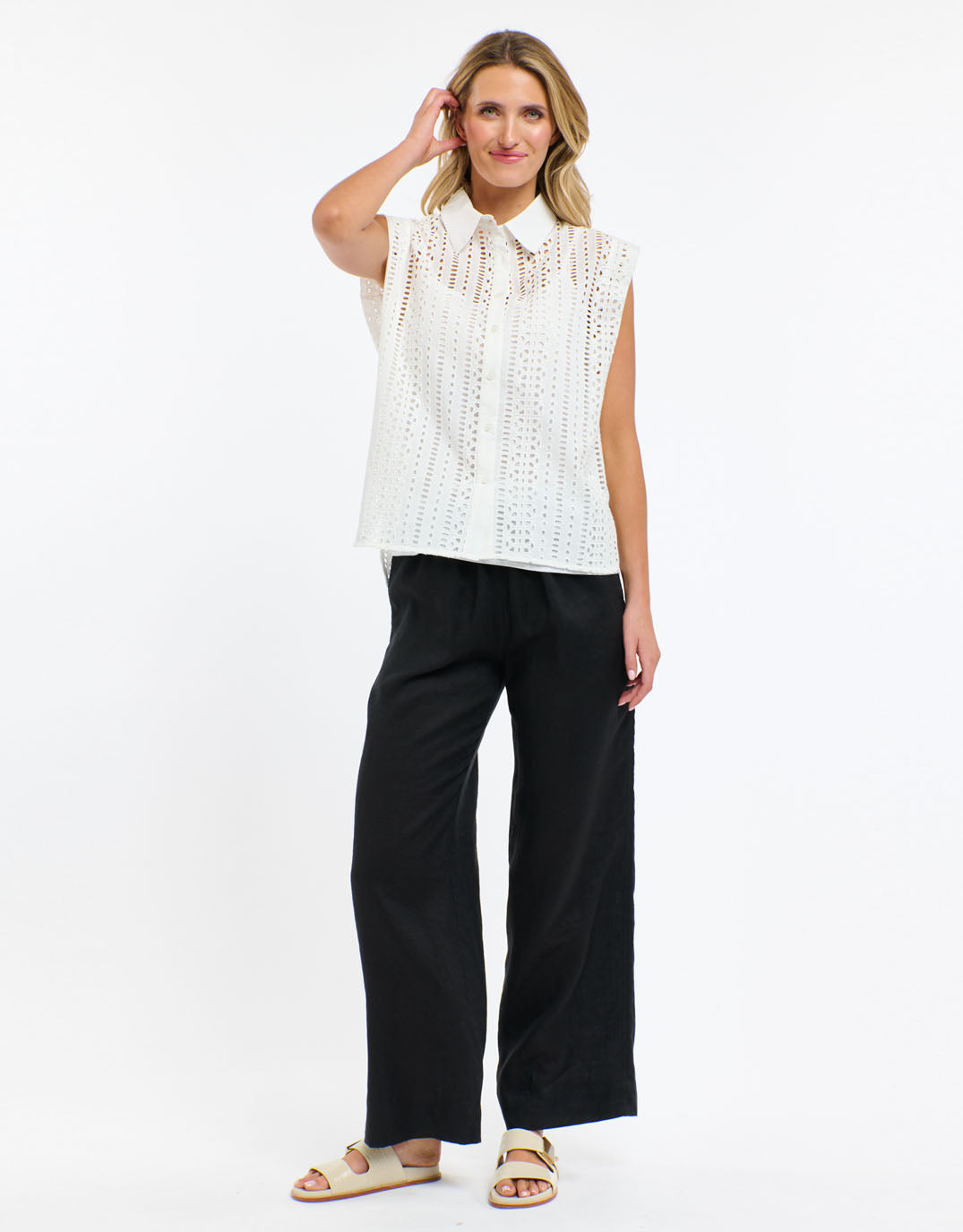 365 Days Casey Embroidered Top (White)
