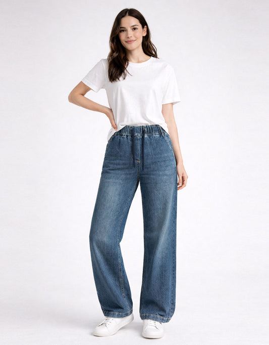 Lara Jogger Jean - (Denim)