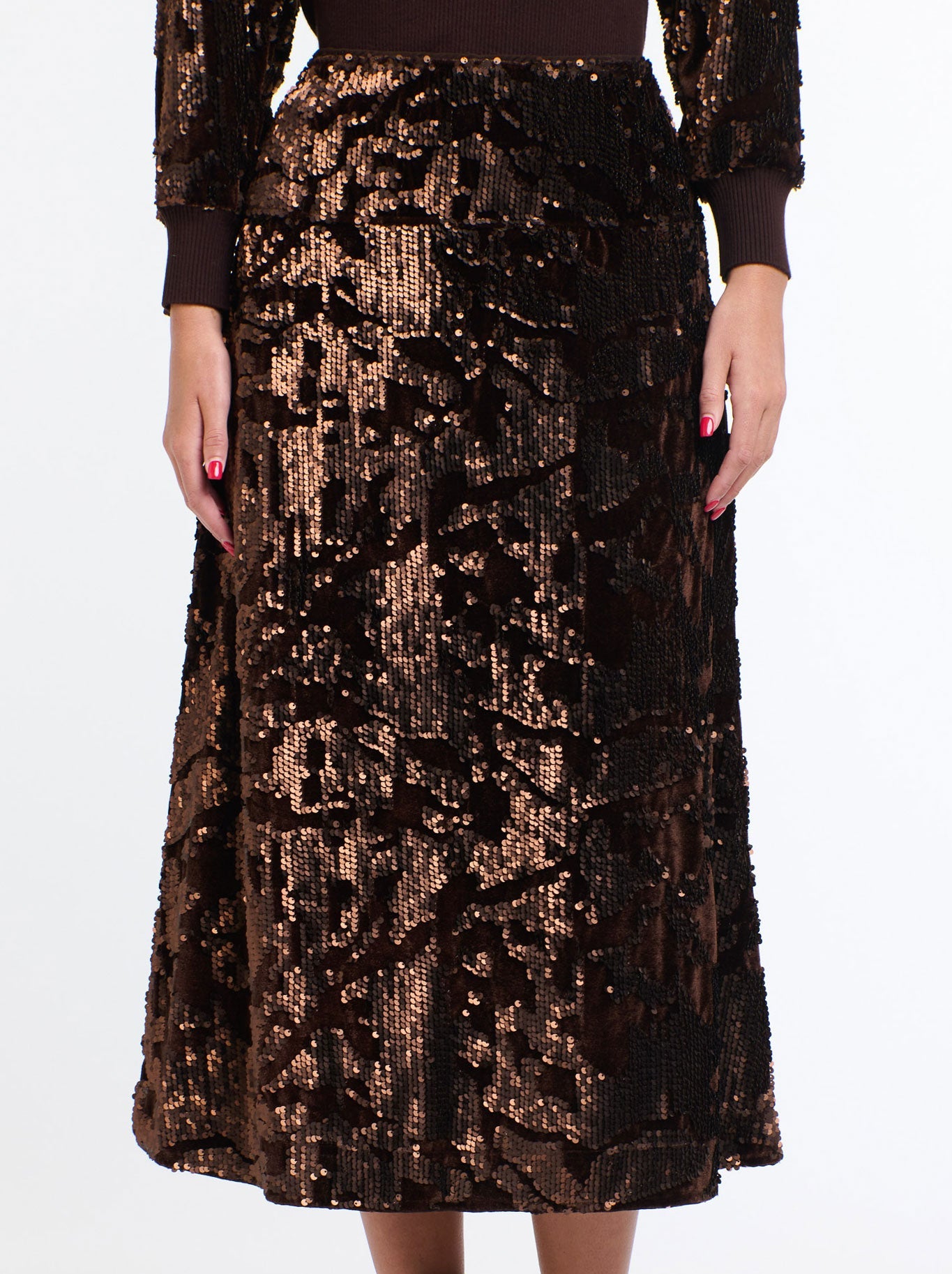 365 DAYS SEQUINS SKIRT (Black)