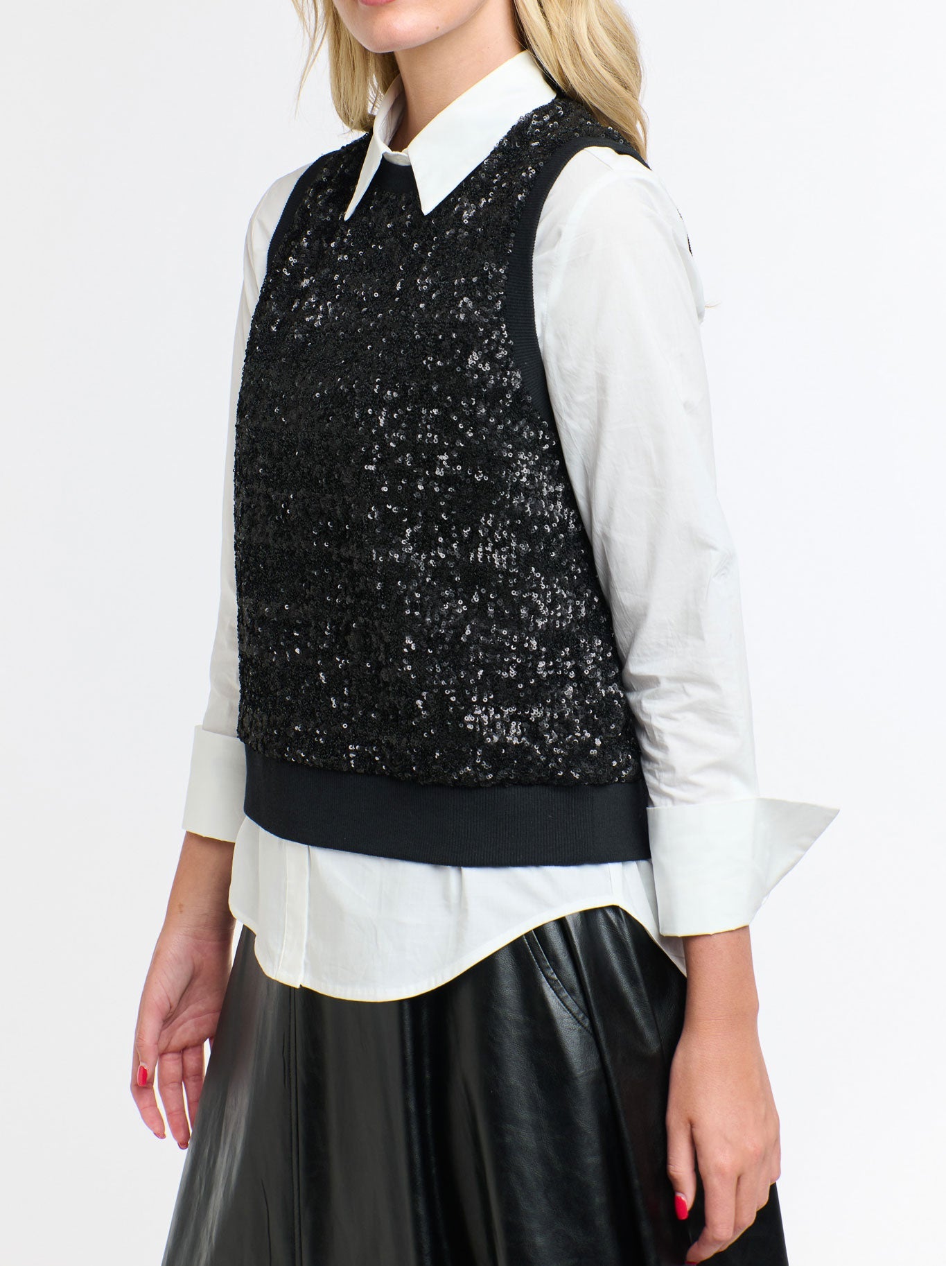 365 Days Sequins Tank (Black)