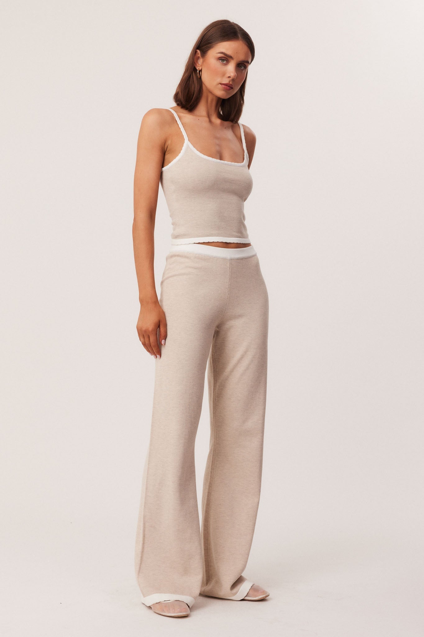 SNDYS WAVERLY PANTS (Beige Marl)