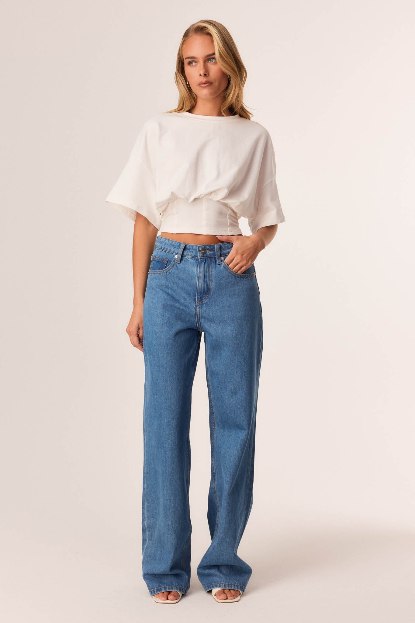 SNDYS BLANCA CORSET TEE (Off White)