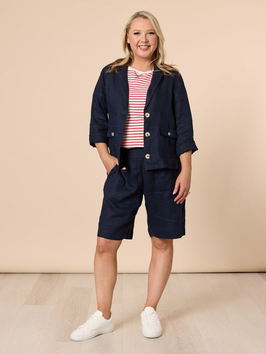 Gordon Smith Jordan Linen Short (Navy)