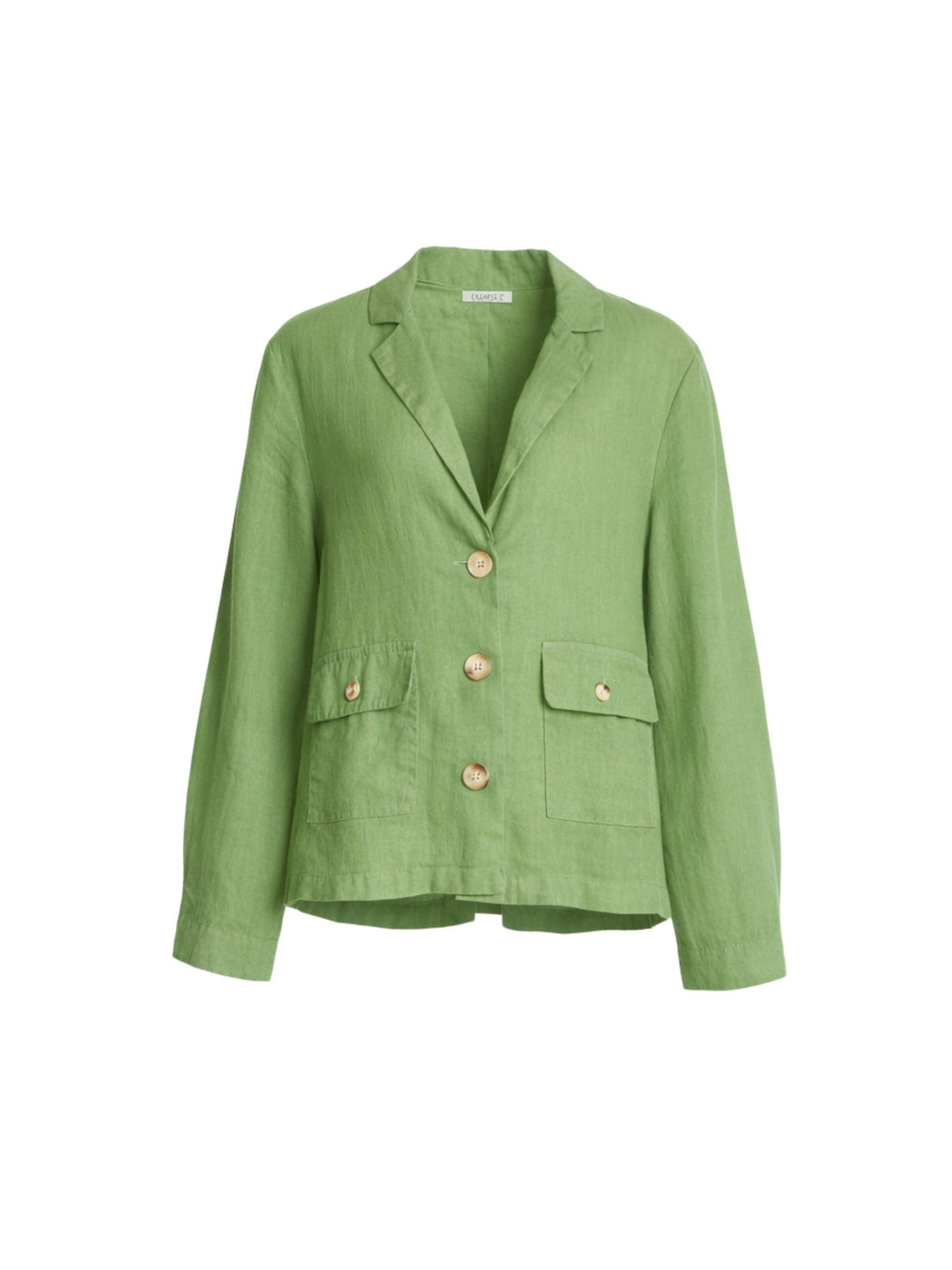 Gordon Smith Danielle Cropped Linen Blazer (Fern)