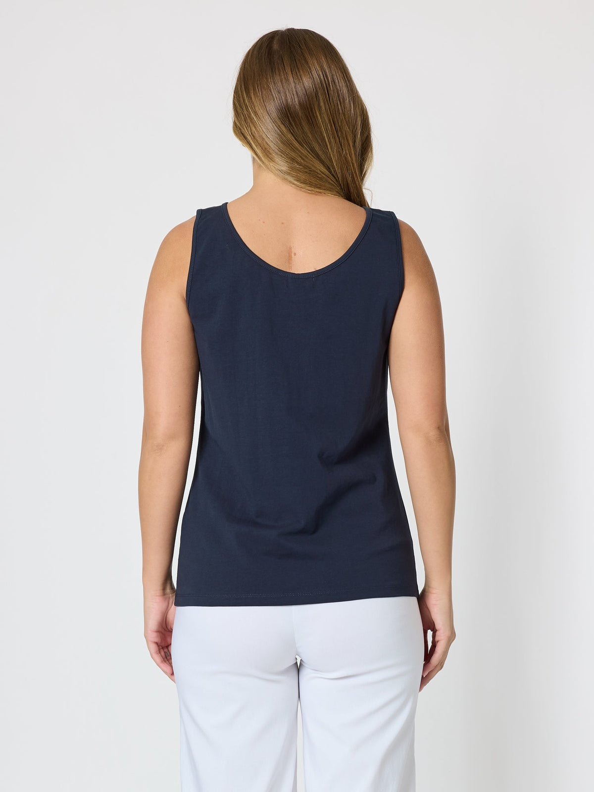 Threadz Basic Cotton Camisole (Navy)