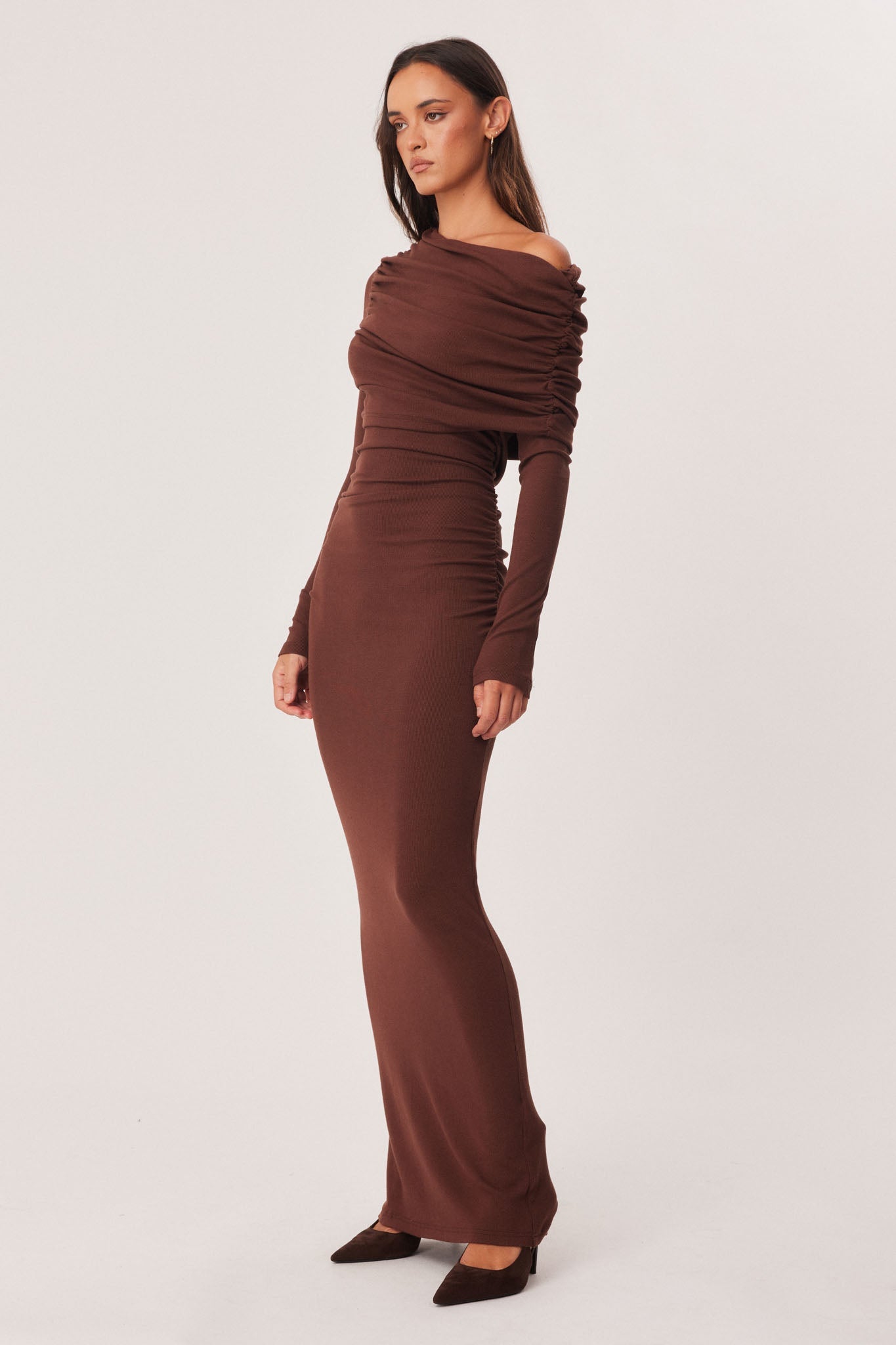 SNDYS REENA MAXI DRESS (Chocolate)