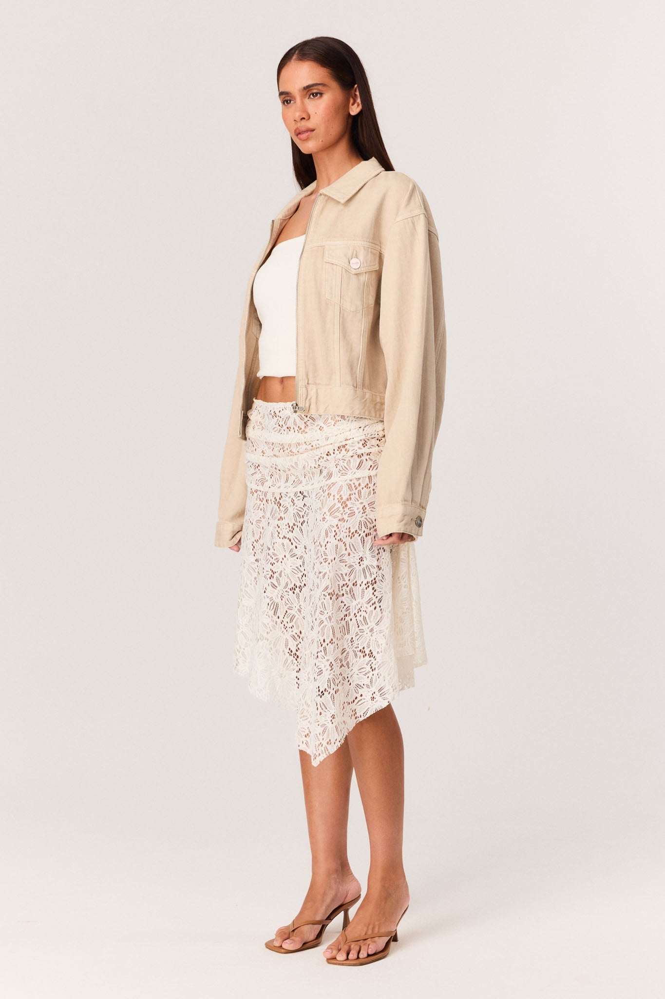 SNDYS COLE DENIM JACKET (Oat)