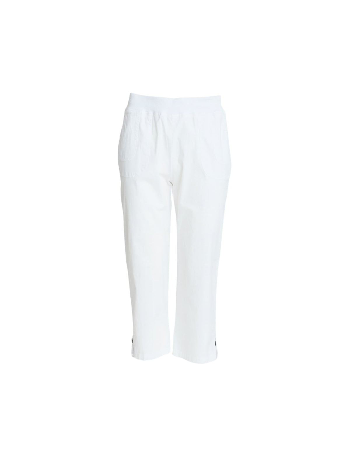 Threadz Santorini Cropped Cotton Pant (White)