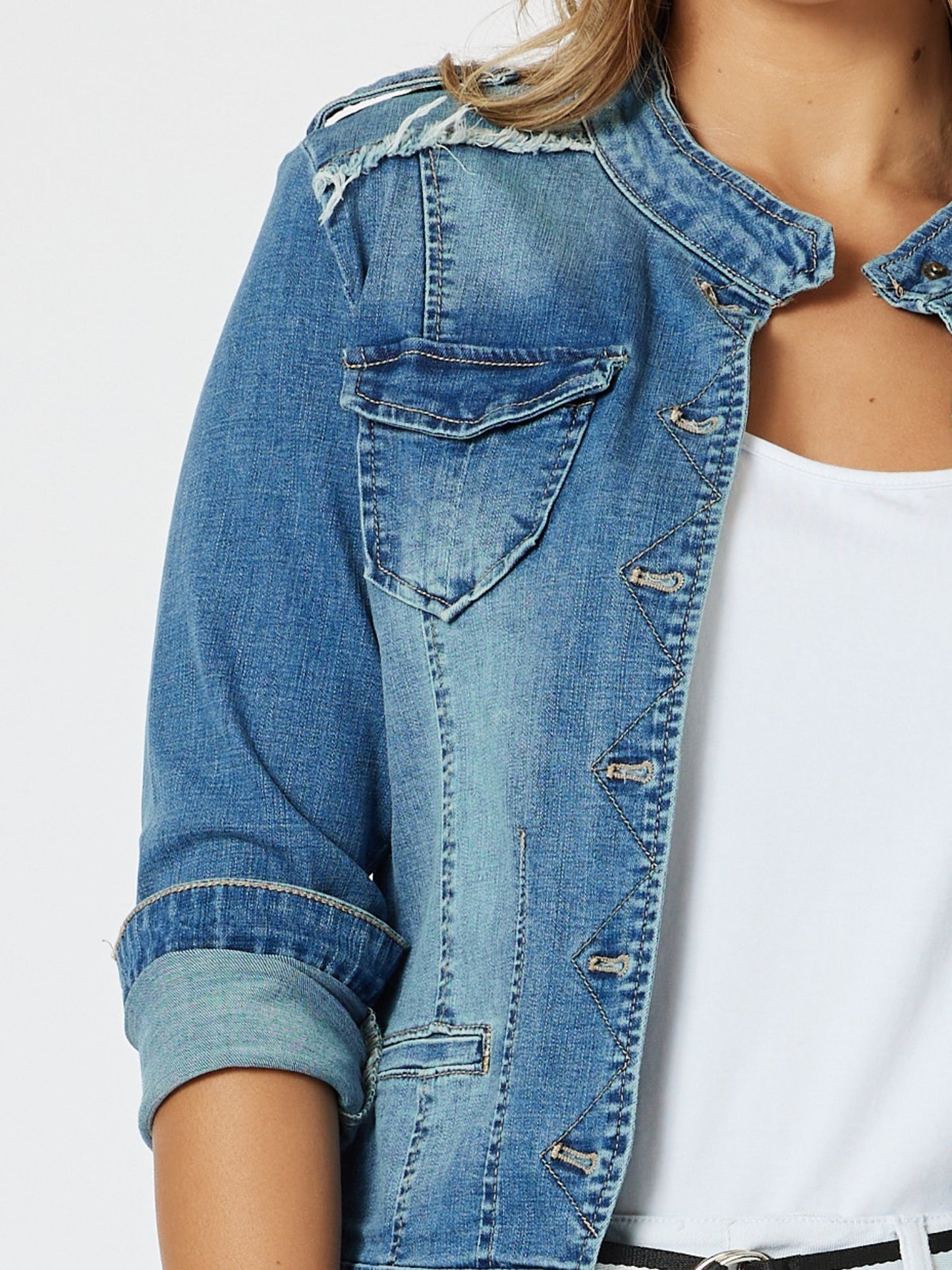 Threadz Military Jacket (Denim)