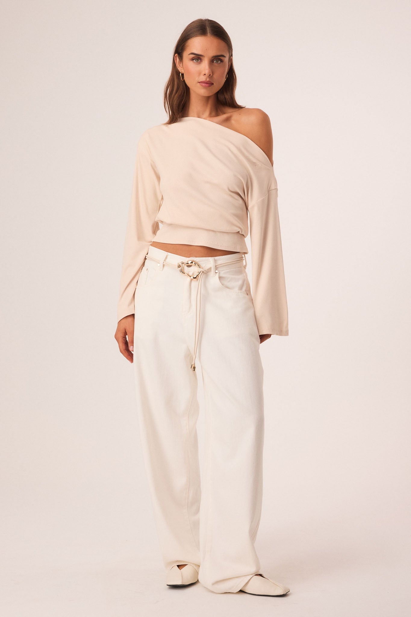 SNDYS FLYNN TOP (Stone)
