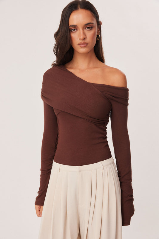 Image of Bodysuits. Productname: SNDYS ALLANI BODYSUIT in Chocolate colour by brand - SNDYS
