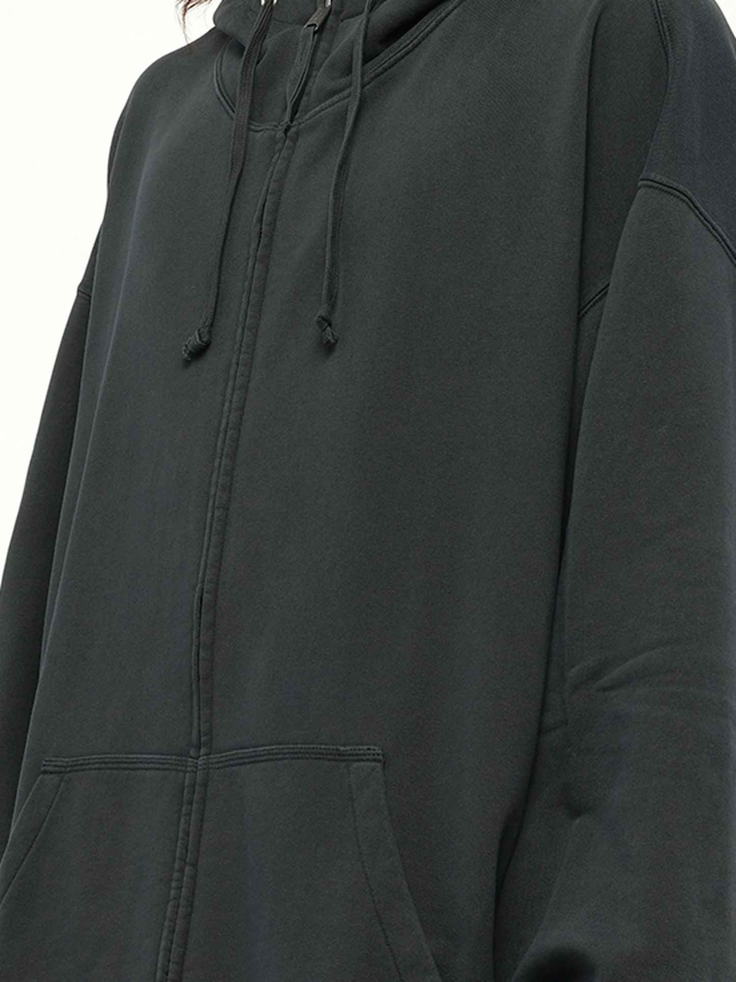MAISON MARGIELA Number Zip Logo Hoodie (Black)