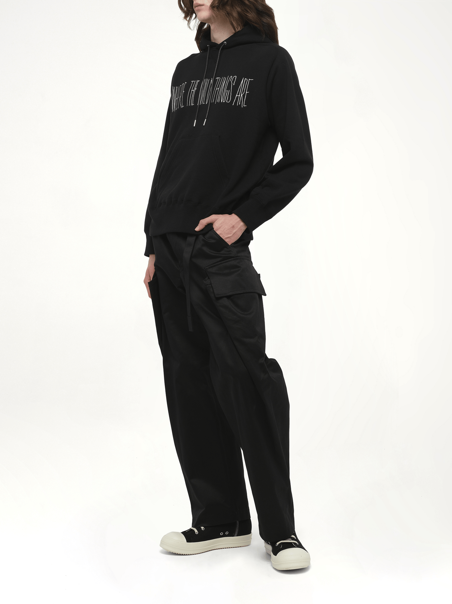 SACAI WHERE THE WILD THINGS ARE Logo Hoodie (Black)