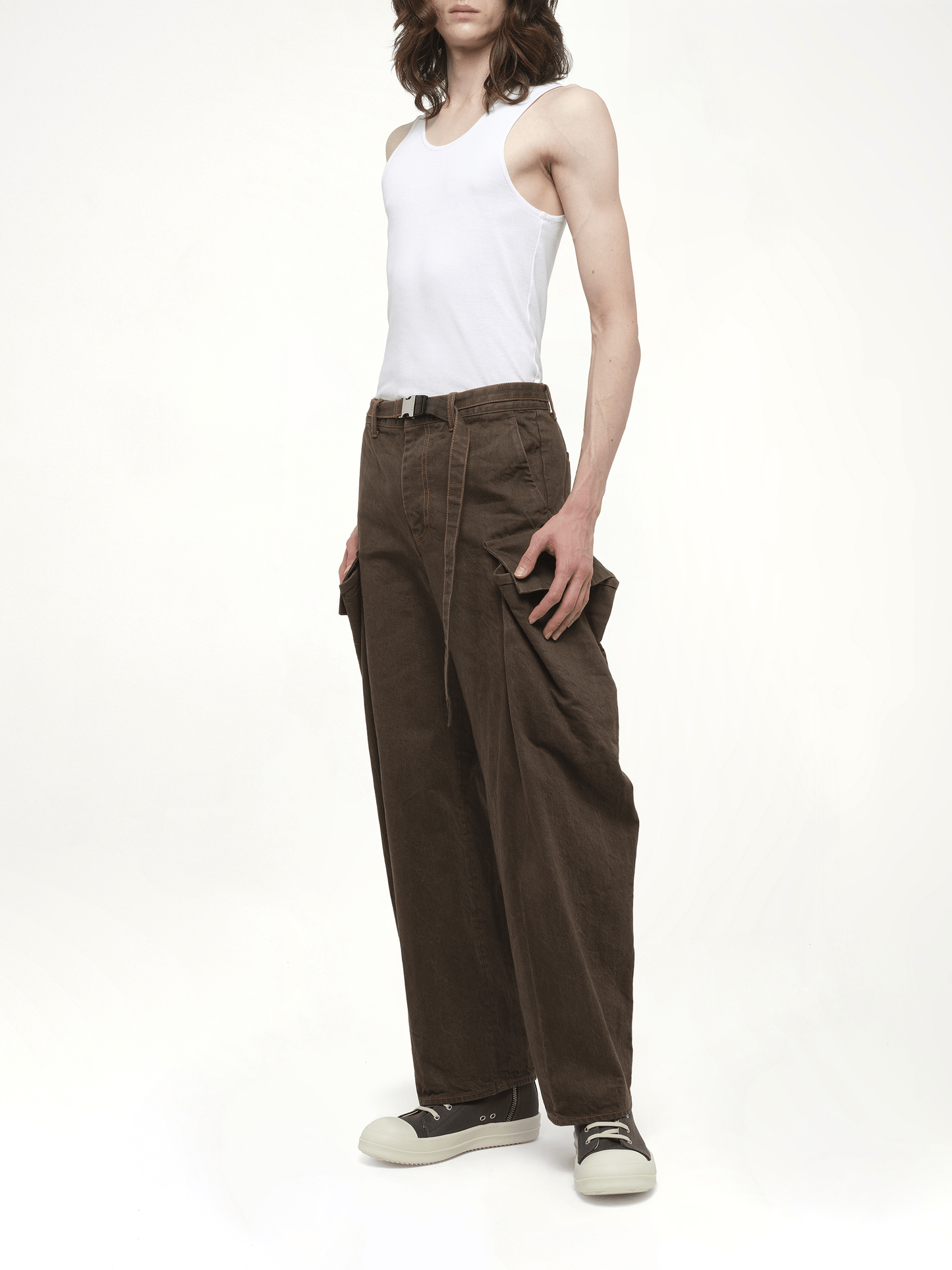 SACAI Denim Pants (Brown)