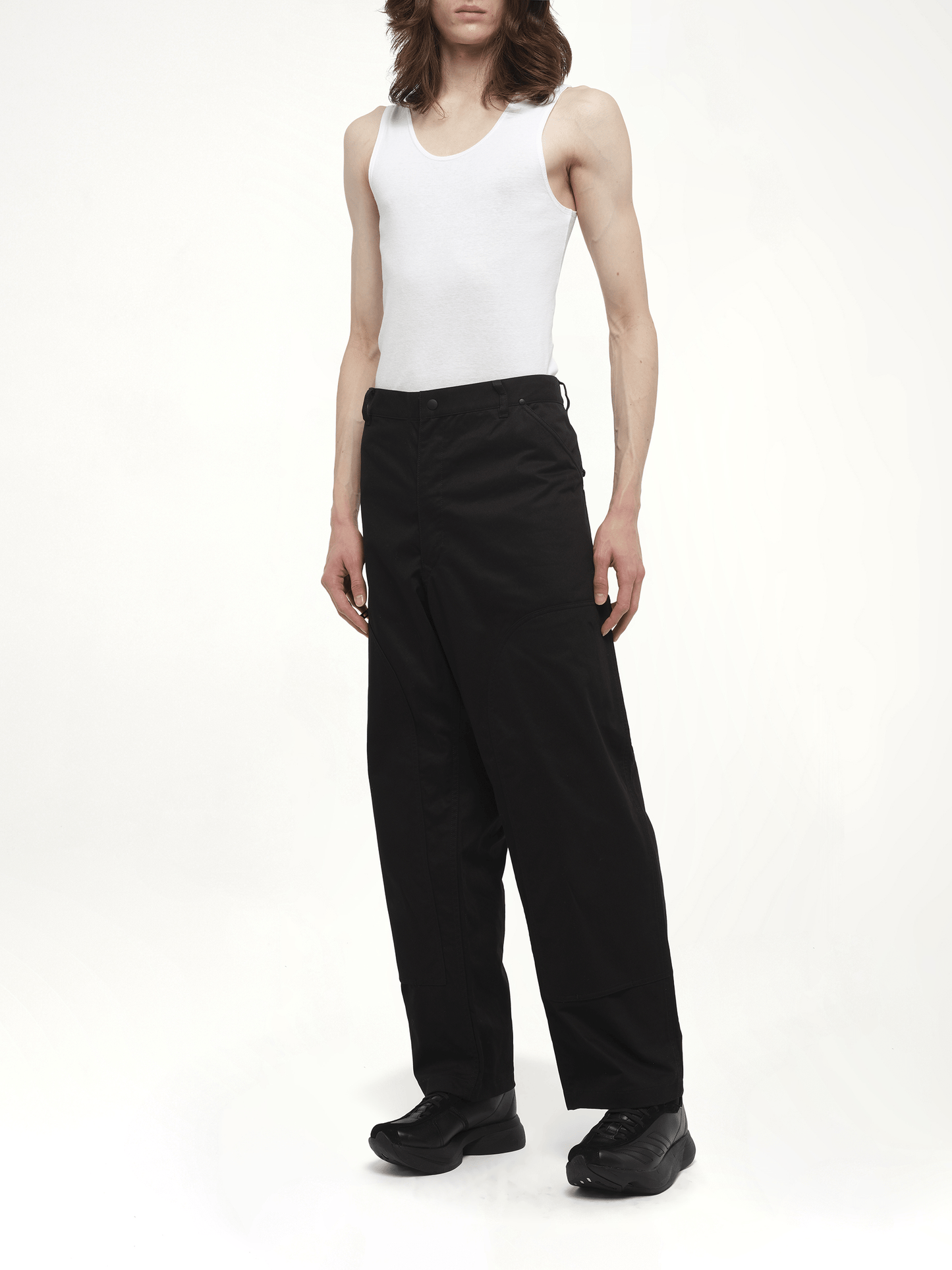 Y-3 Ut Twill Straight Leg Pants (Black)