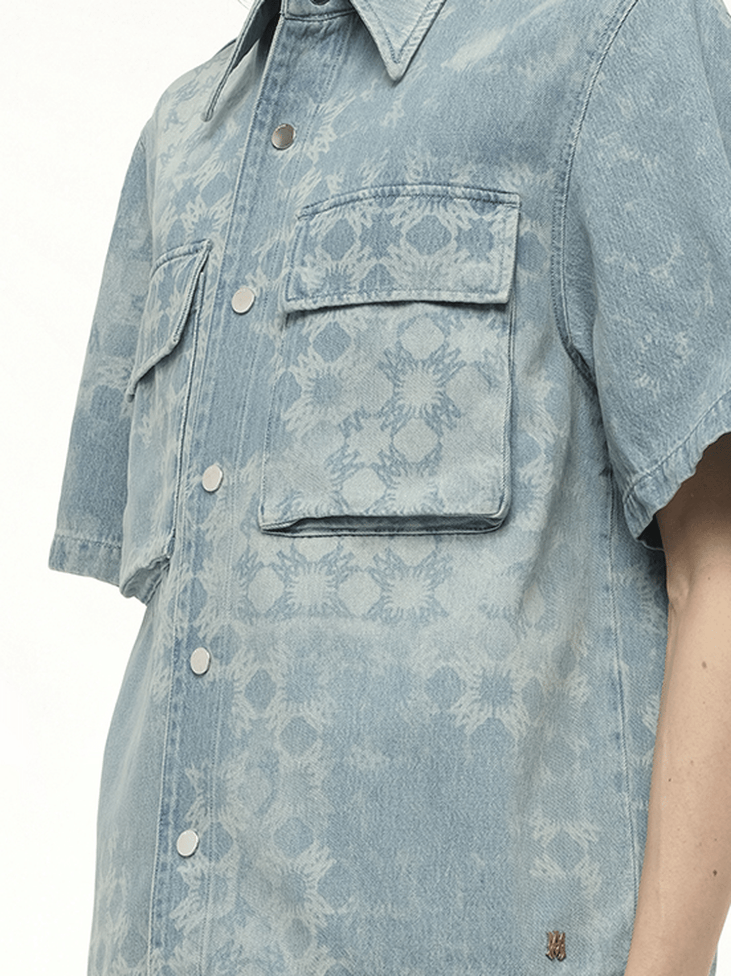AMIRI MA Quad Denim Shirt (Blue)