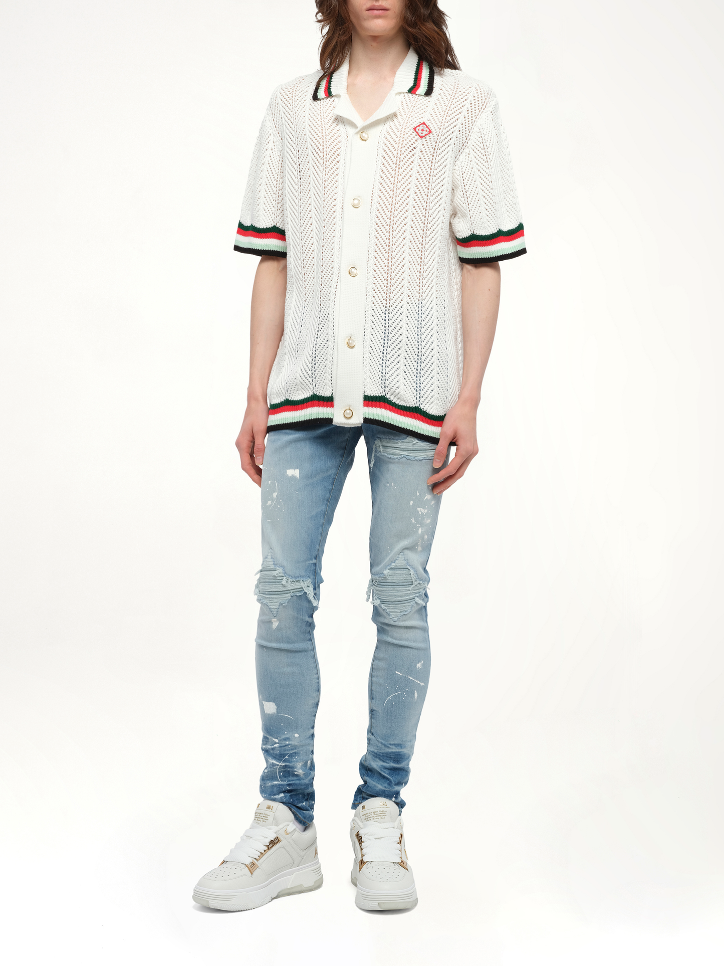 CASABLANCA Sporty Crochet Shirt (Multicolour)
