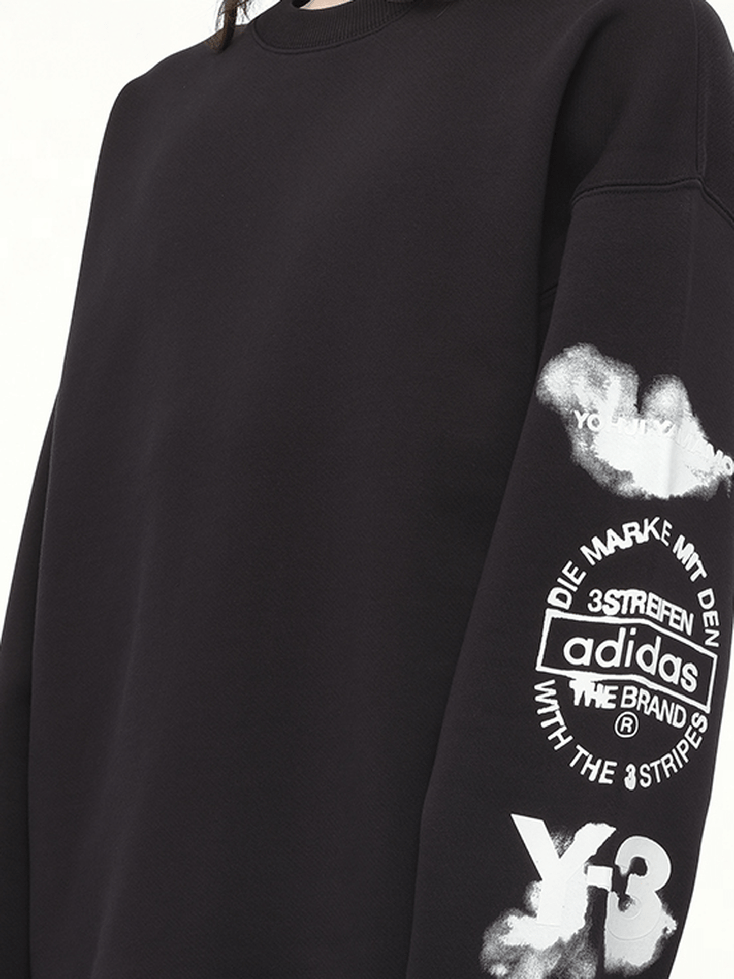 Y-3 Graphic Crew Sweat (Black)