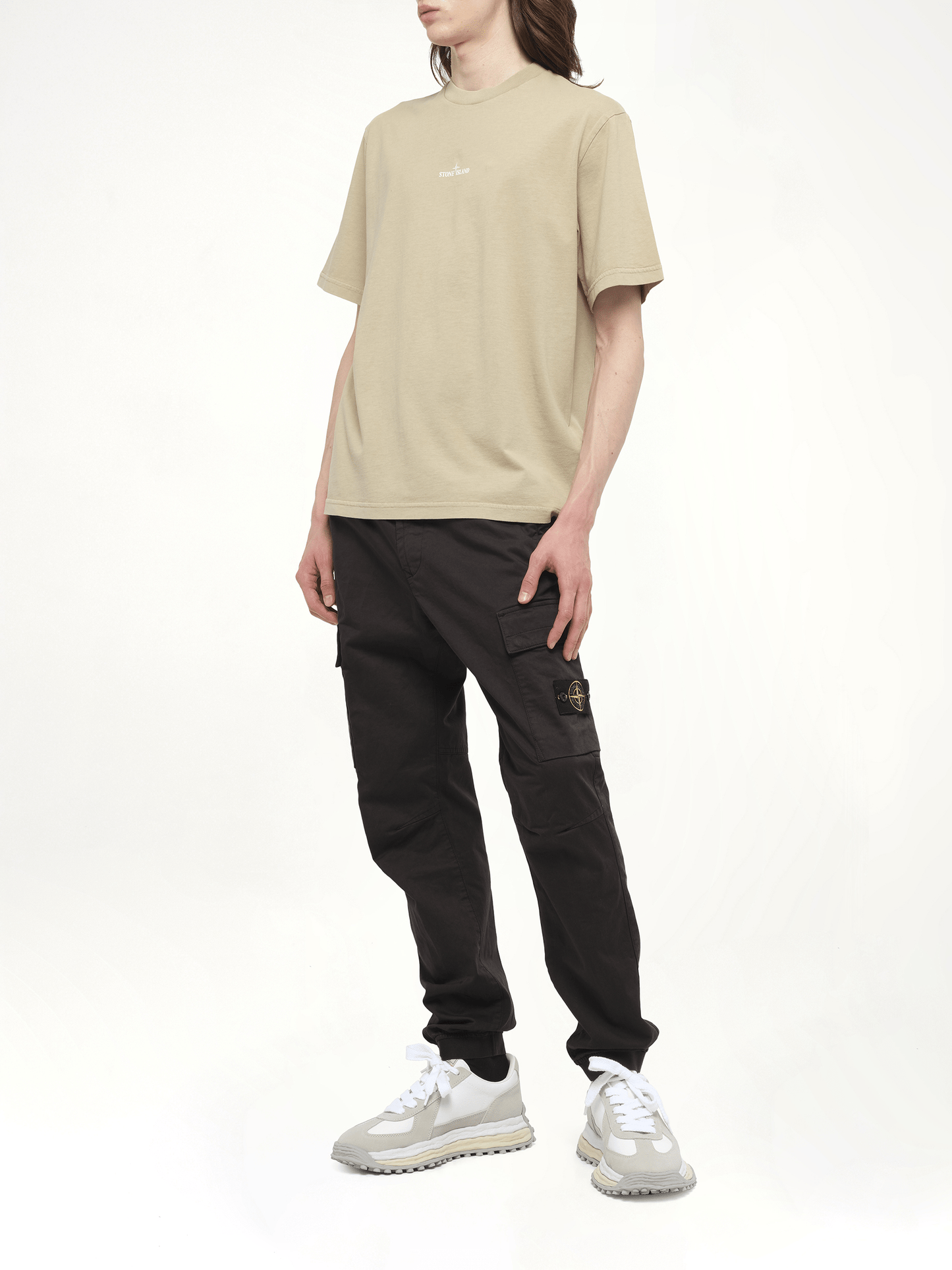 STONE ISLAND 210003 Industrial Print S/S T-Shirt (Beige)