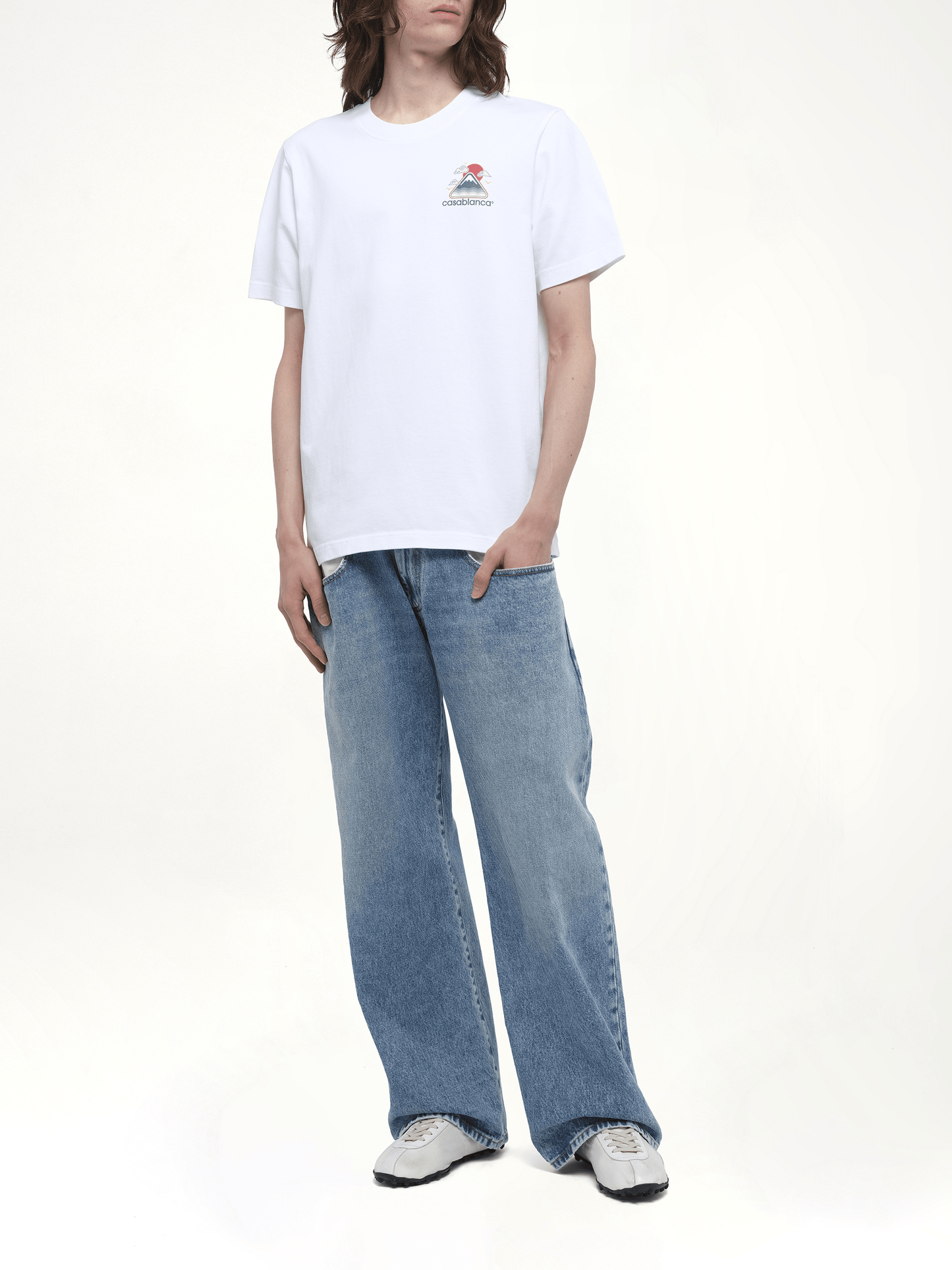 CASABLANCA Motagne Ondulee T-Shirt (White)