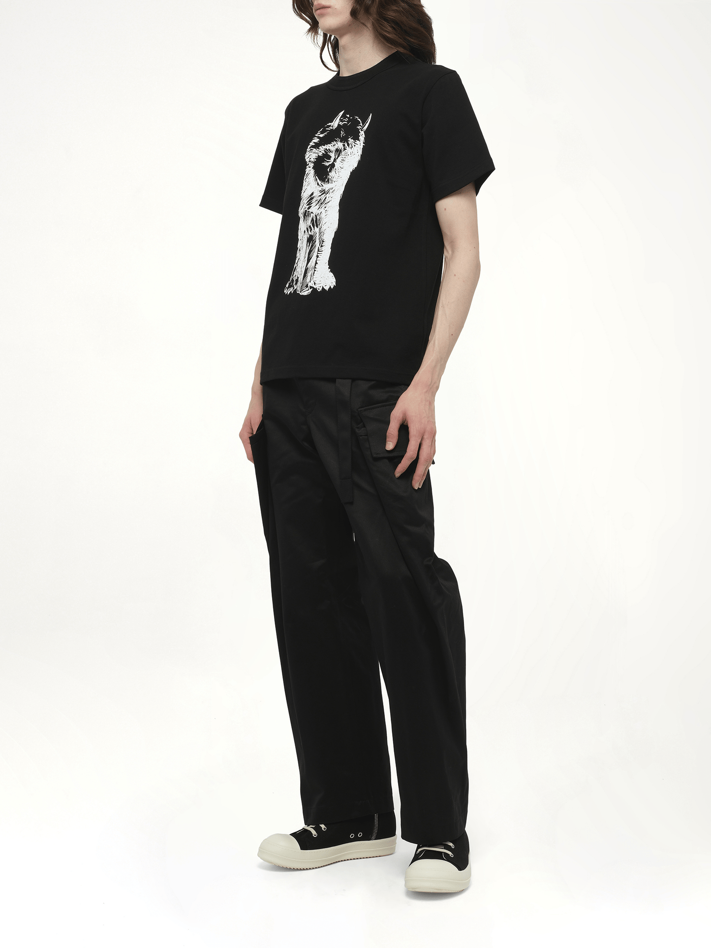 SACAI WHERE THE WILD THINGS ARE Monster T-Shirt (Black)