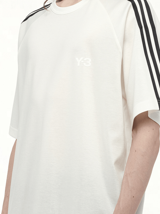 Y-3 Wire Stripe Short Sleeve T-Shirt (White)