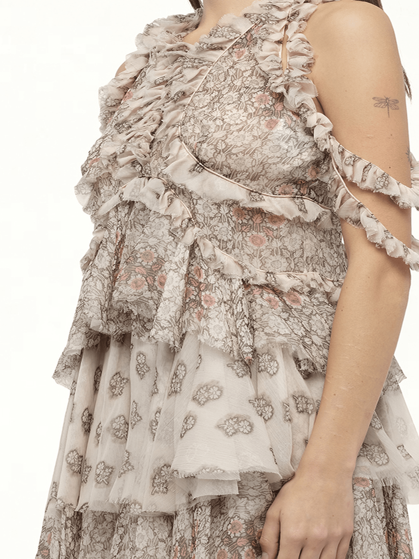 ALEXANDER MCQUEEN Floral Dress (Pink)