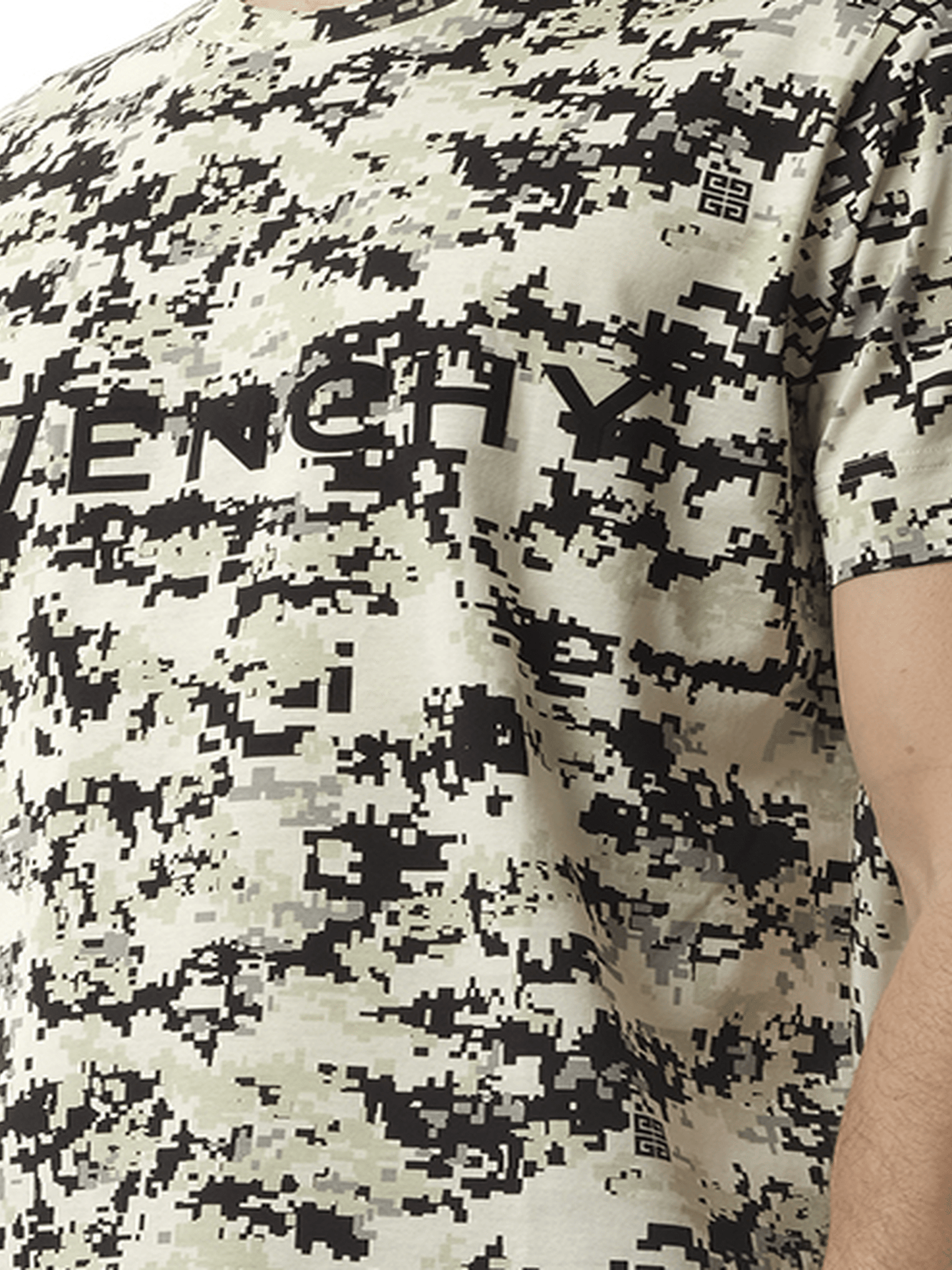 GIVENCHY Camo All Over T-Shirt (Beige)