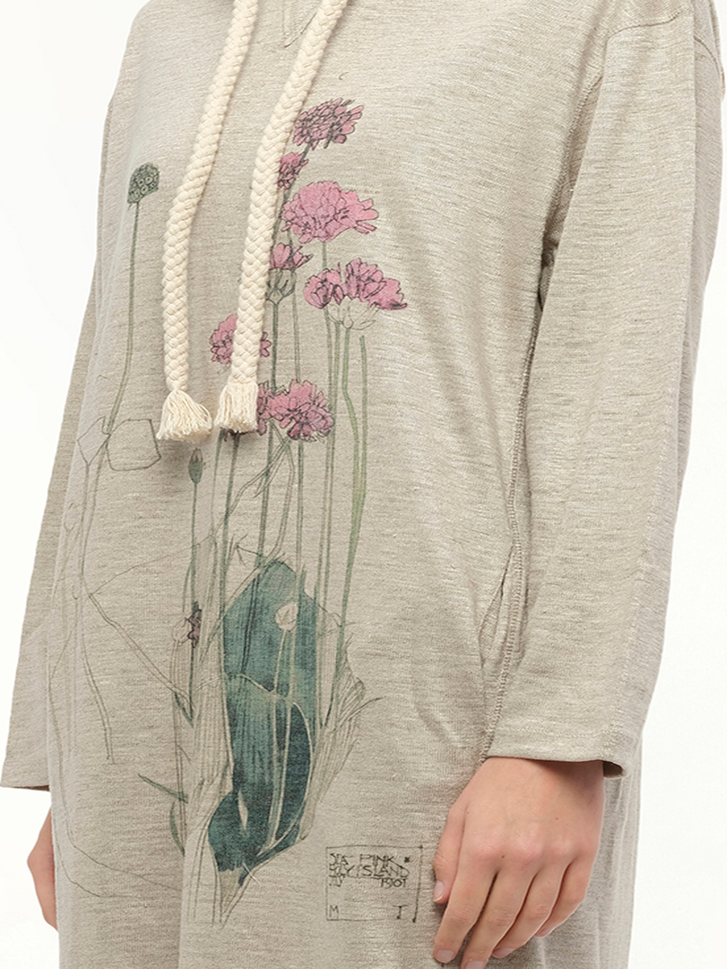 LOEWE Hoodie Botanical Dress (Beige)