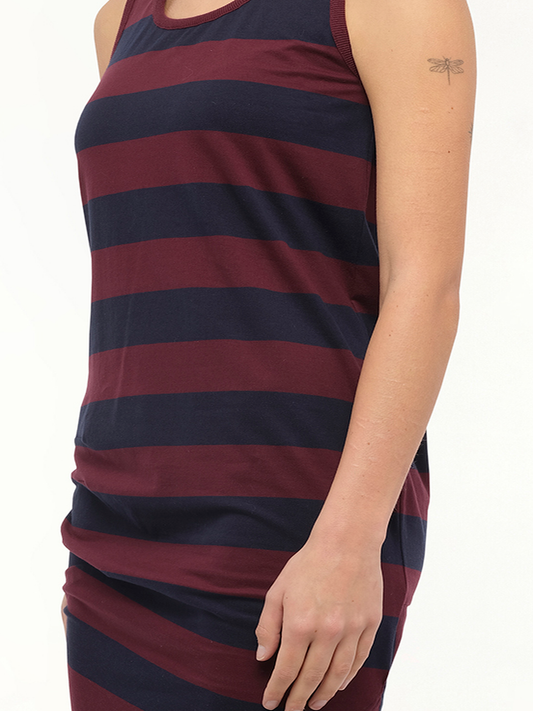 LOEWE Stripe Jersey Dress (Navy)