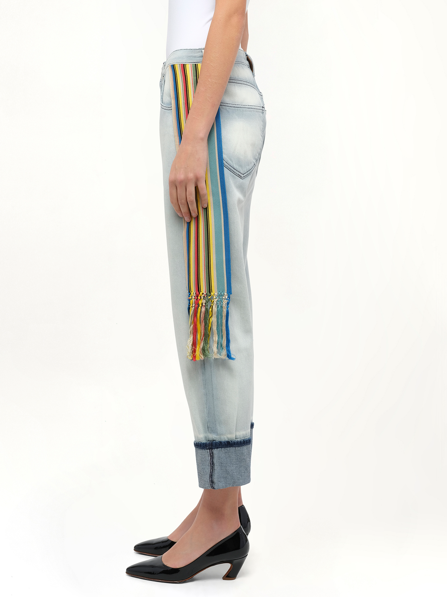 LOEWE Stripe Bands Jeans (Blue)
