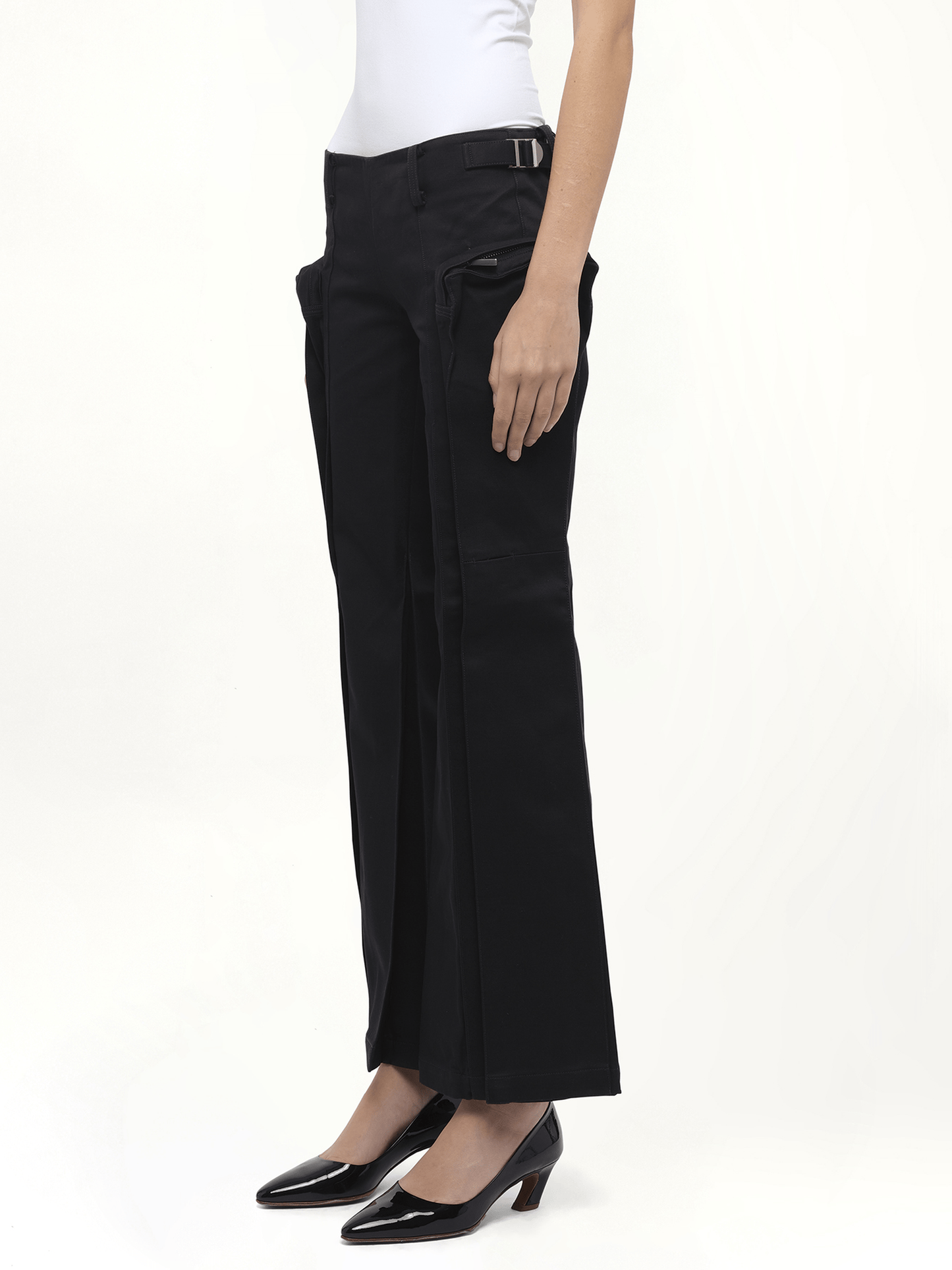 FAX COPY EXPRESS Flared Cargos (Black)