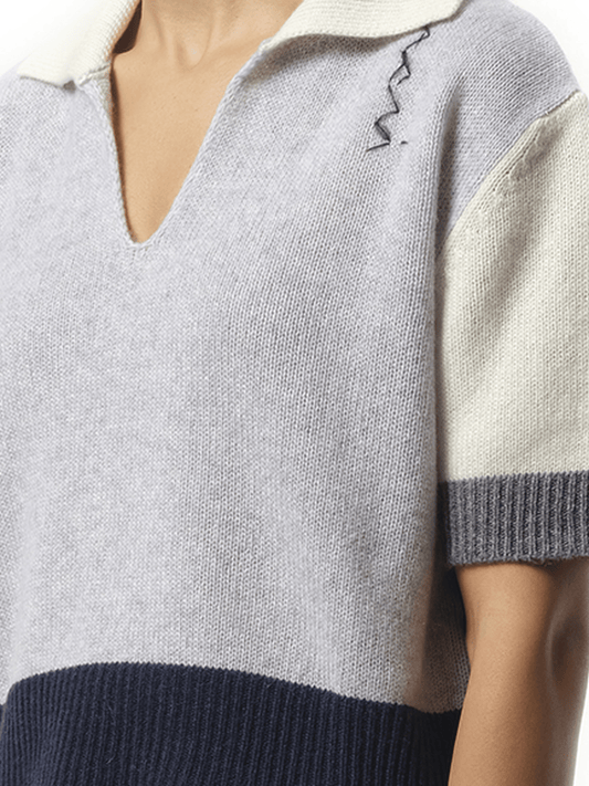 MARNI V Neck Boxy Sweater (Grey)
