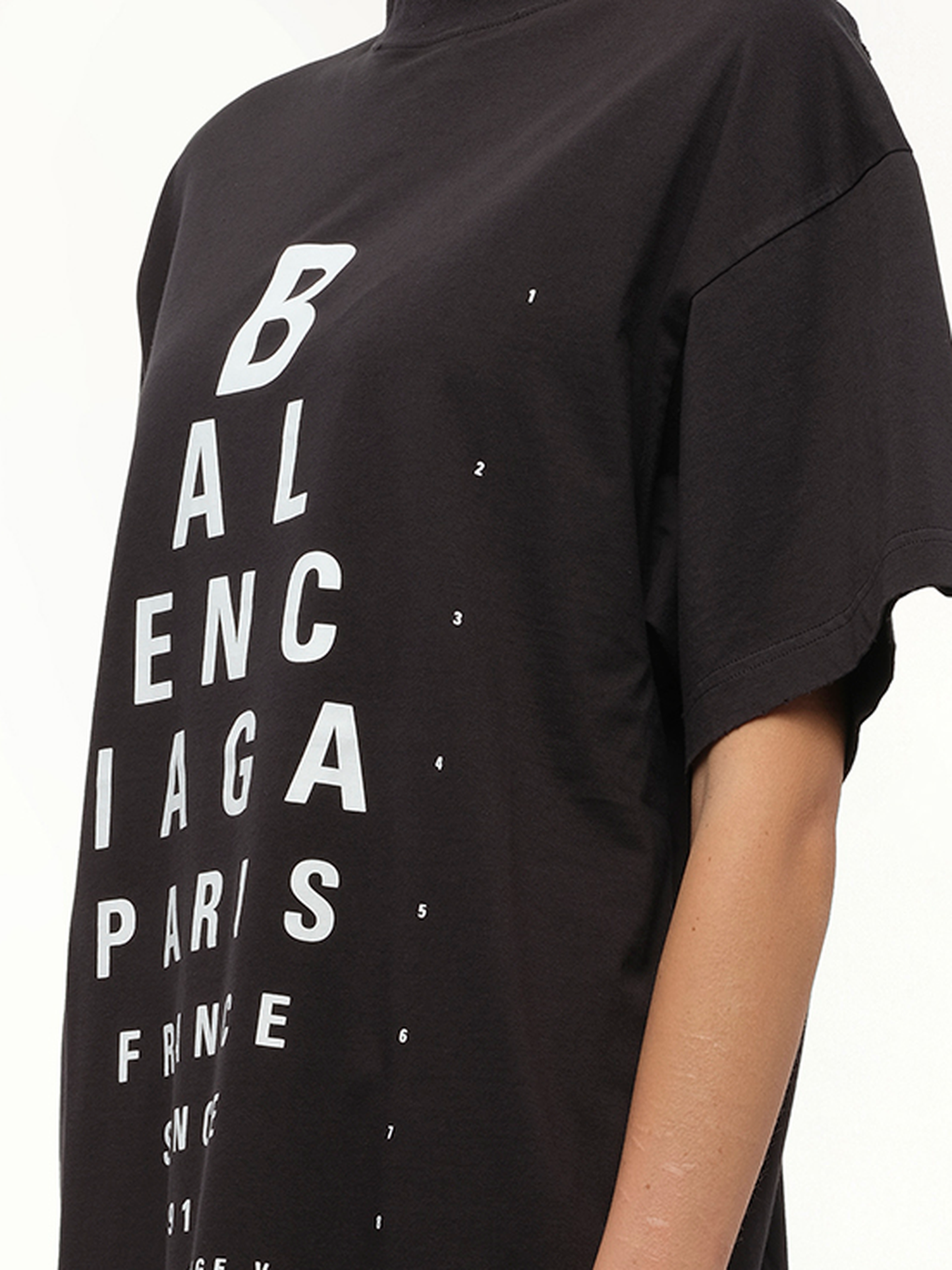 BALENCIAGA Eye-Test Oversized T-Shirt (Black)
