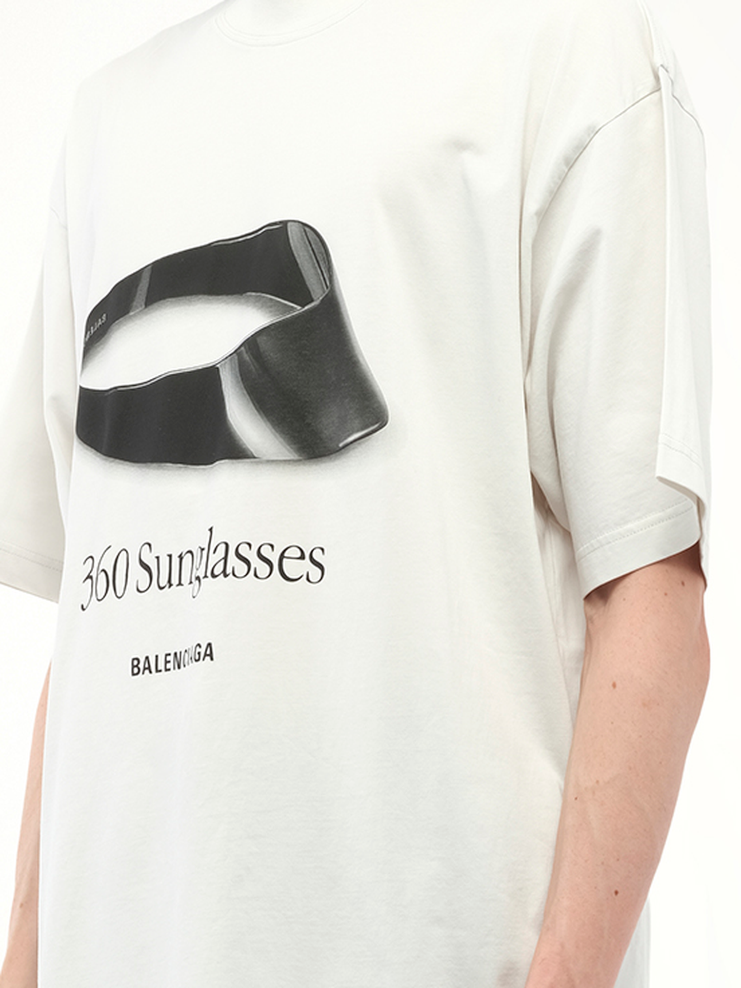 BALENCIAGA 360 Sunglasses Medium Fit T-Shirt (White)