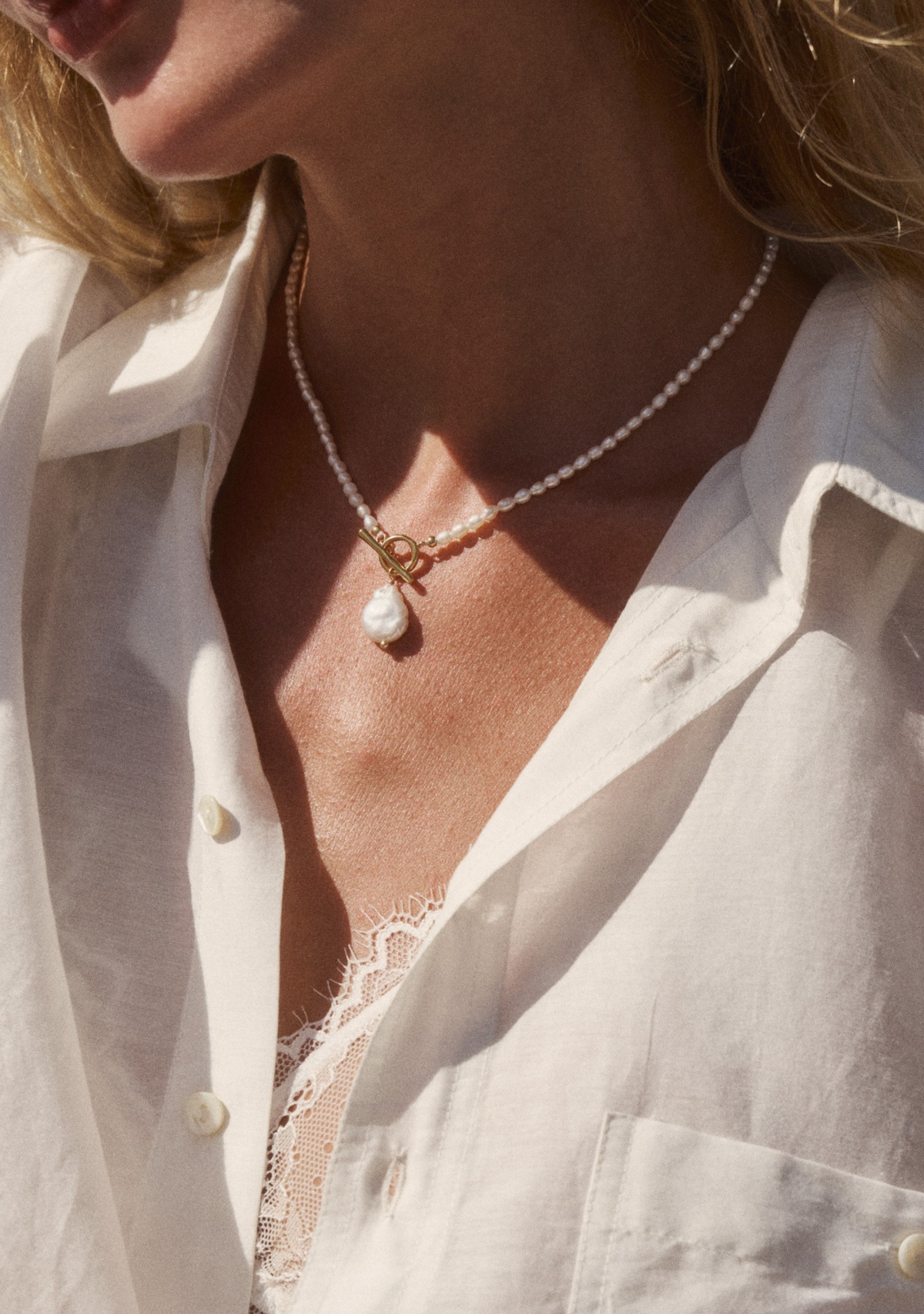 Auguste The Label Isla Pearl Necklace (Print)