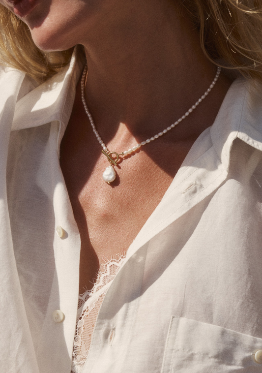 Auguste The Label Isla Pearl Necklace (Print)
