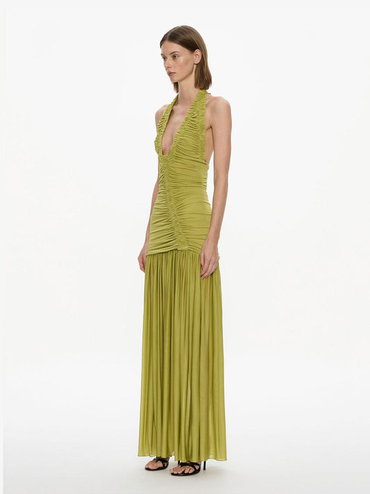 CHRISTOPHER ESBER Orion Gown (Olive)