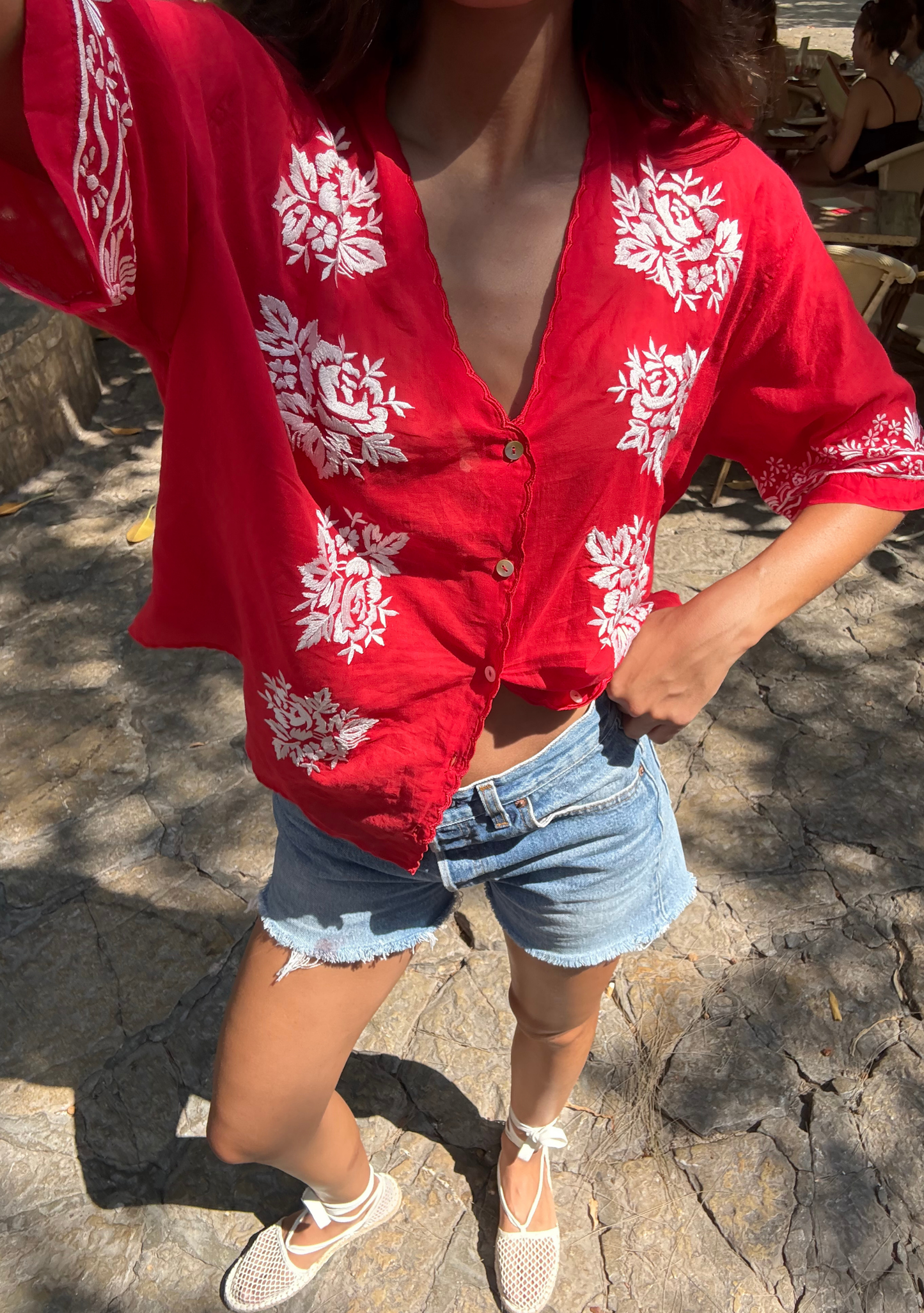 Auguste The Label Rosalie Blouse | Pre Order - Buy Now (Red)