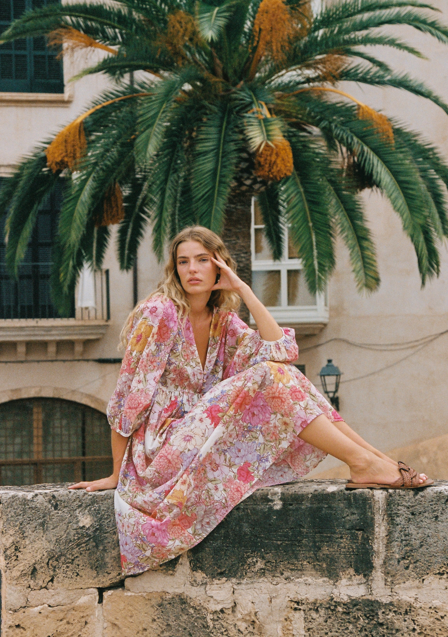 Auguste The Label Ellis Midi Dress (Pink)